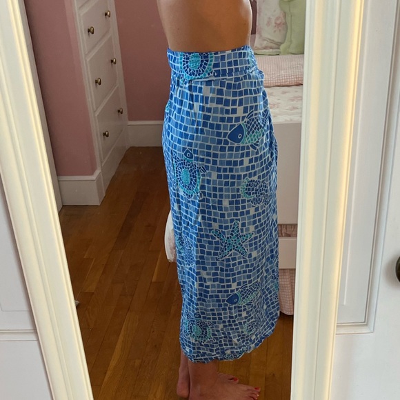 NWT - Sun N’ Sand Blue Sarong and Scrunchie Set - Picture 2 of 7